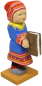 Kunstgewerbliche Schnitzterein Emil Helbig Lappländer Konfirmandin  (Kunstgewerbliche Schnitzterein Emil Helbig 07-04) Lappländer Konfirmandin